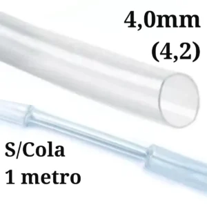 Termo Retrátil 04,0mm Transparente Sem Cola - 1 Metro