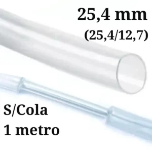 Termo Retrátil 25,4mm Transparente Sem Cola - 1 Metro