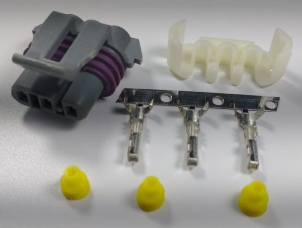 Kit Conector Sensor MAP  Sensor Rotação Camaro 3 Vias Fêmea - Image 3