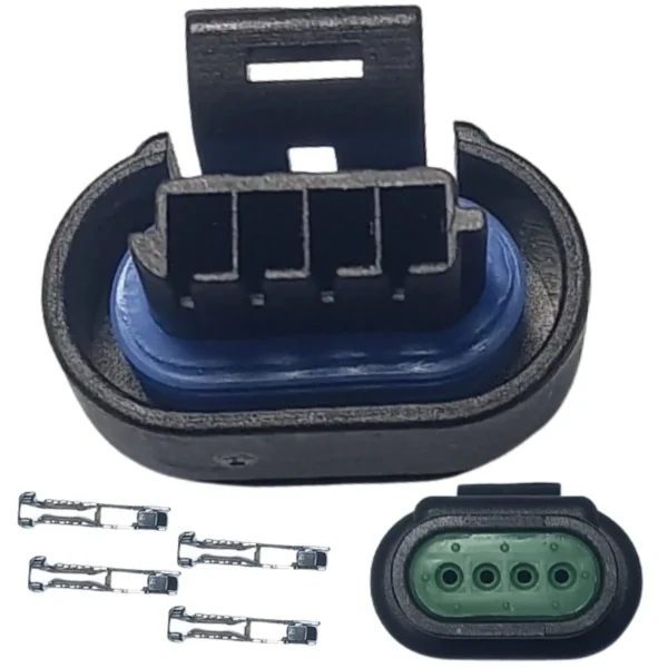 Kit Conector Bobina Lomb Corsa Preto 4 Vias Fêmea - Dezena - Image 3