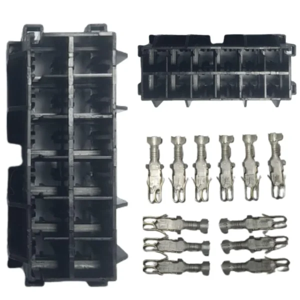 Kit Base Fusível 6 Vias C/Terminais p/ Base