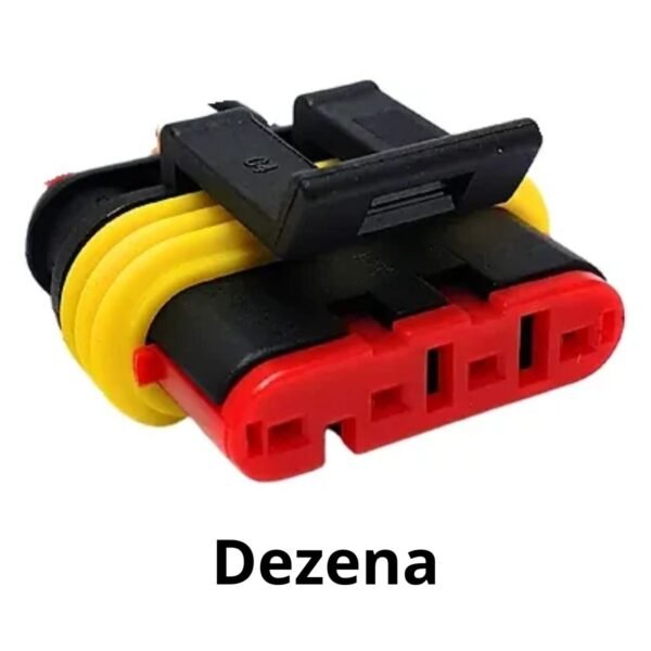 Kit Conector Bomba Gasolina Fiat 4 Vias Fêmea - 10 Peças