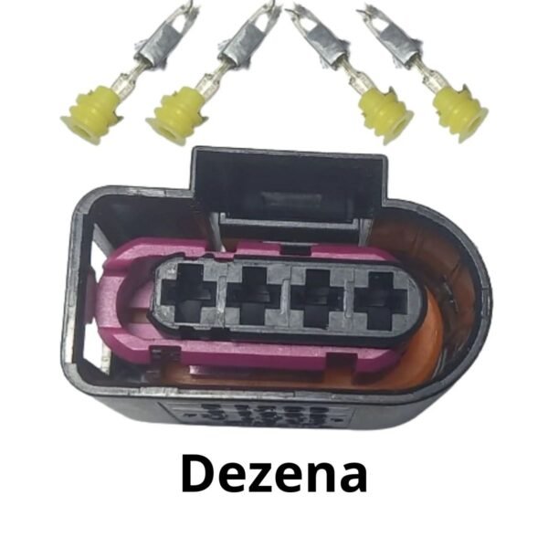 Kit Conector Bobina Ignição Individual VW 4 Vias Fêmea - Dezena - Image 2